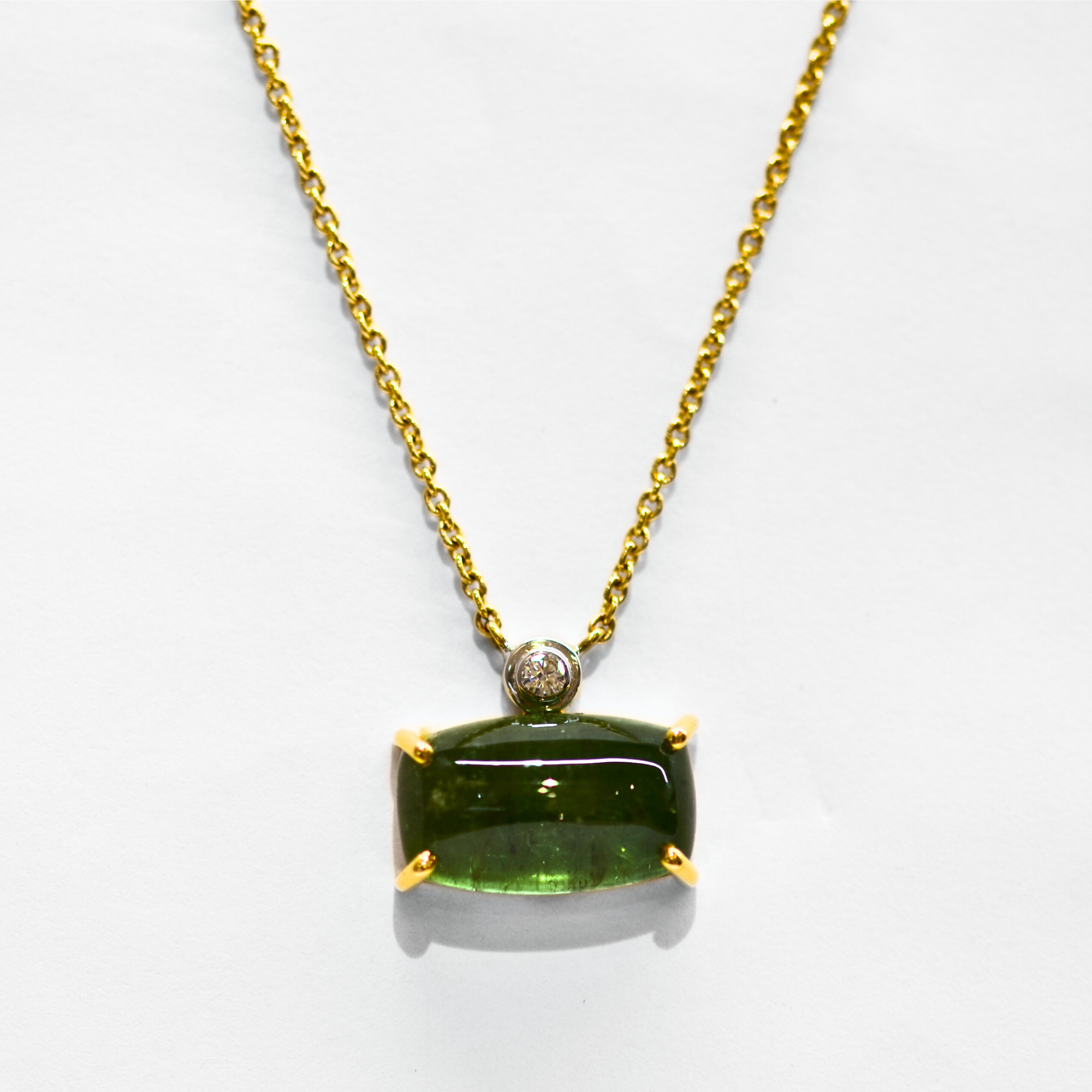 Picture of Tourmaline & Diamond Necklace